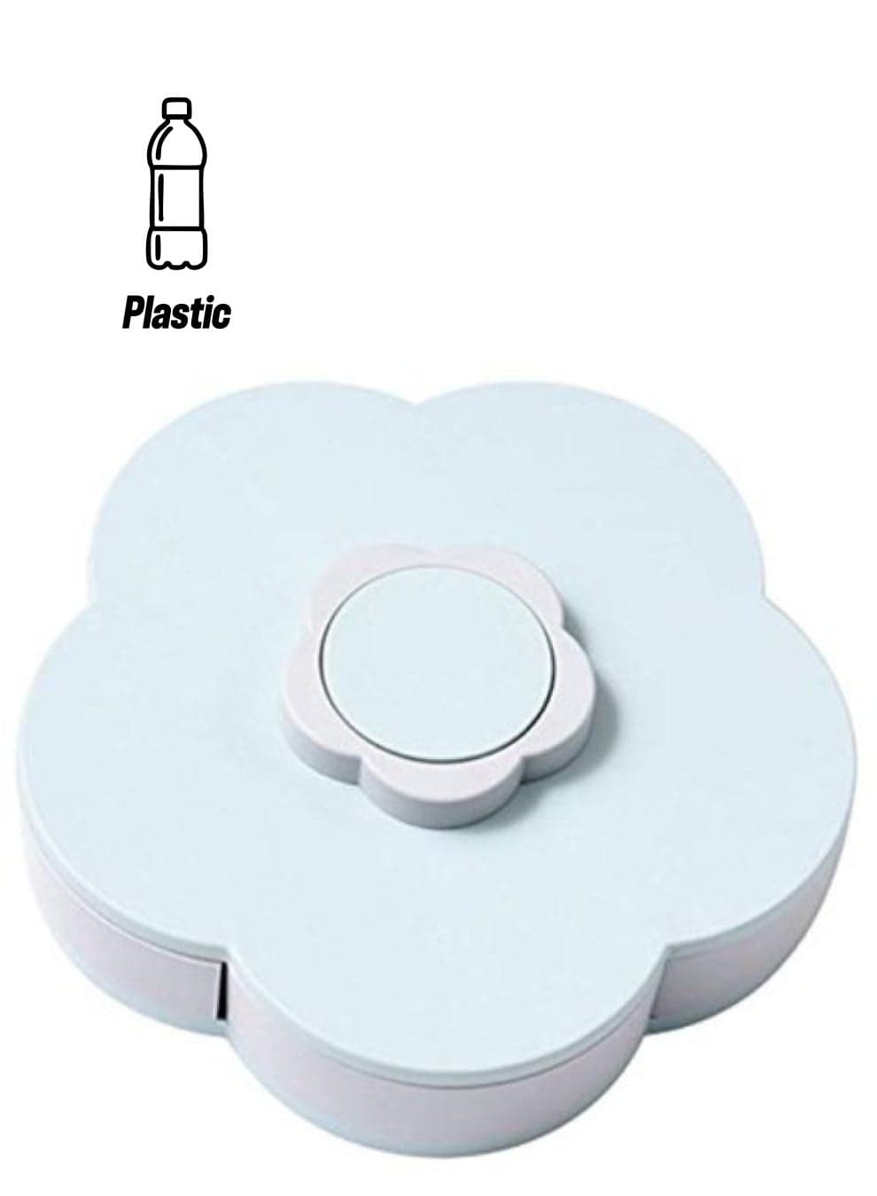 Flower Petal Candy Storage Box Blue/White