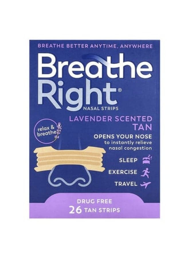 26-Piece Breathe Right Calming Nasal Strip Set