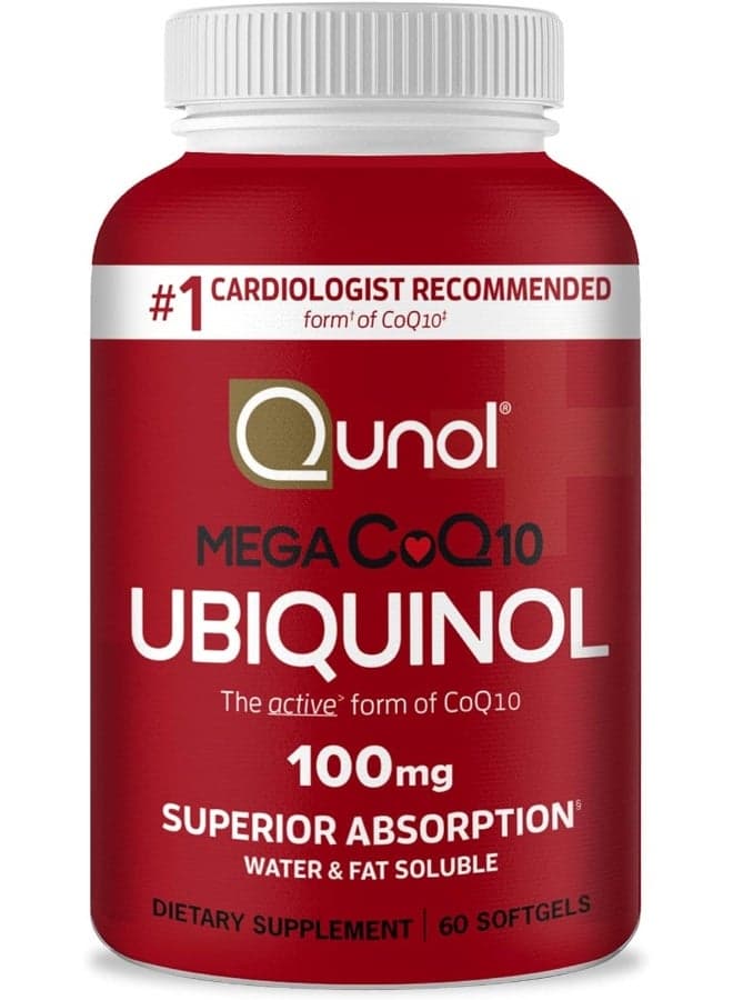 Mega CoQ10 Ubiquinol Dietary Supplement - 60 Softgels