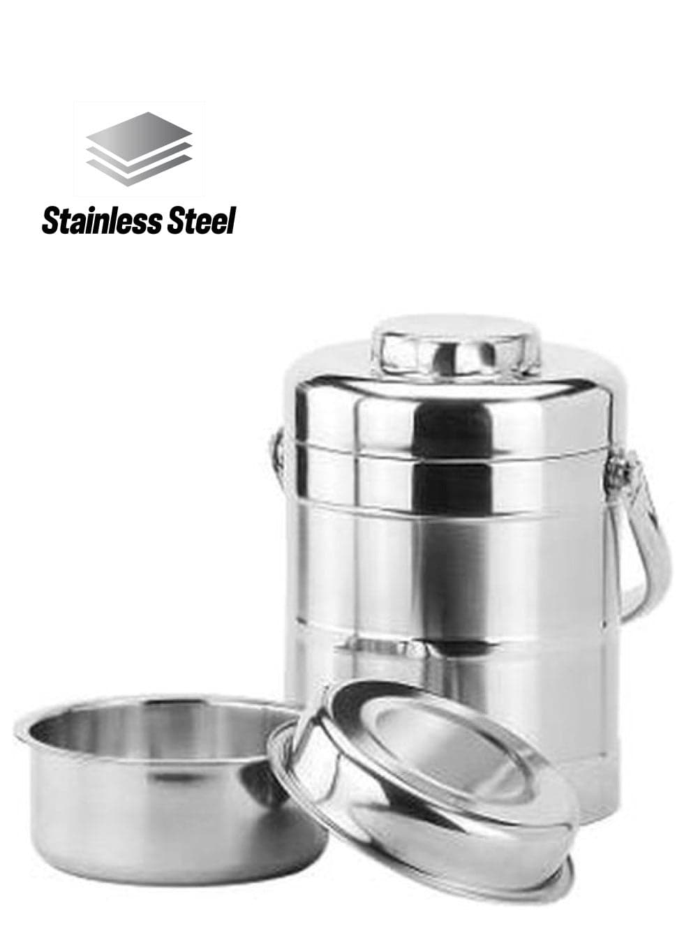 Stainless Steel Lunch Box Silver