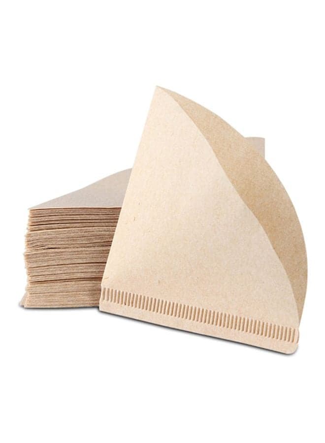 40-Piece American Coffee Drip Filter Paper Brown 8.5x5cm