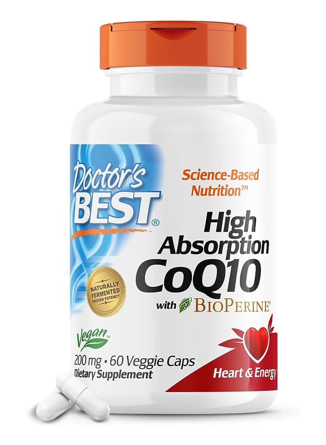 High Absorption CoQ10 With BioPerine - 60 Veggie Caps