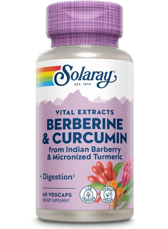Berberine And Curcumin Root Extract Dietary Supplement 600mg - 60 Capsules