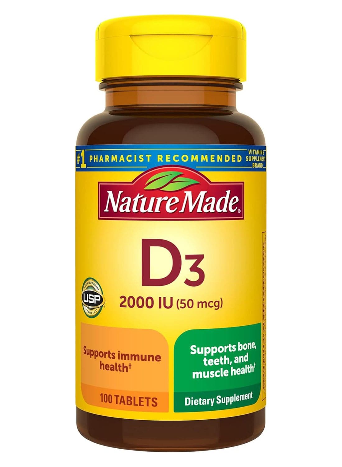 Vitamin D3 2000 Iu, 100 Tablets