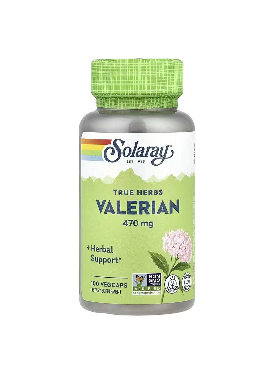 Solaray, True Herbs, Valerian, 470 mg, Herbal support