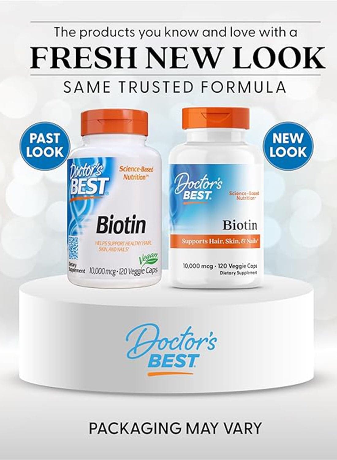 Biotin Dietary Supplement 10000mcg - 120 Capsules