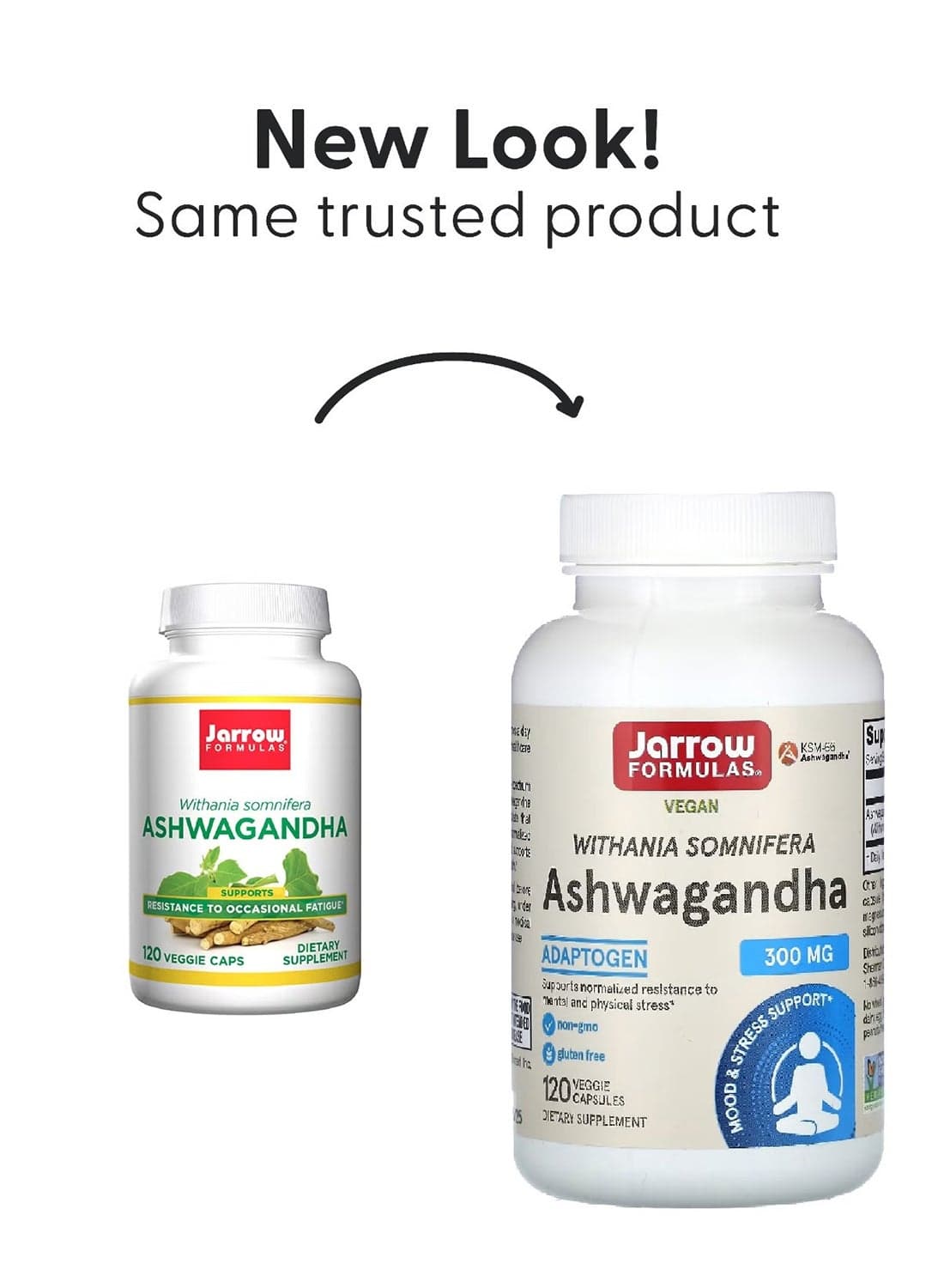 Ashwagandha Dietary Supplement - 120 Veggie Caps