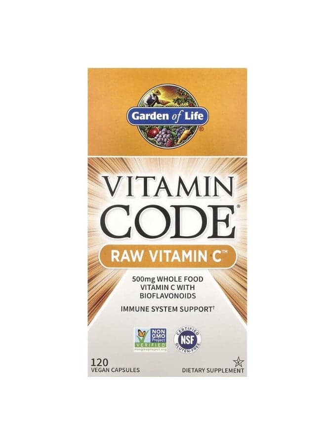 Vitamin Code Raw Vitamin C 120 Vegan Capsules