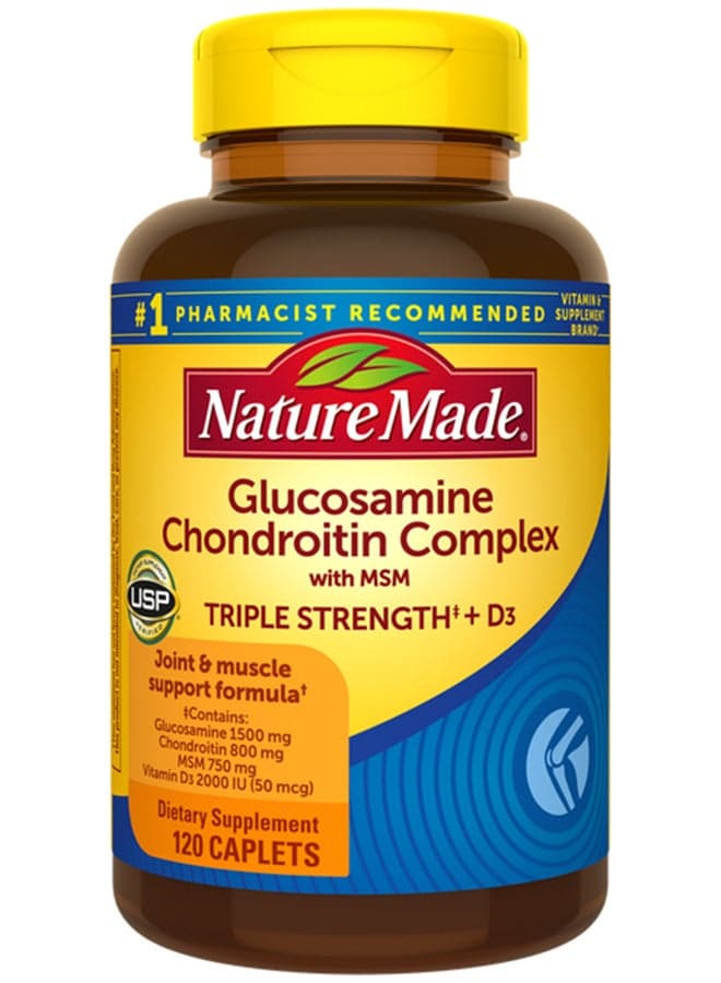 Triple Flex Triple Strength Dietary Supplement - 120 Capsules Packaging May Vary