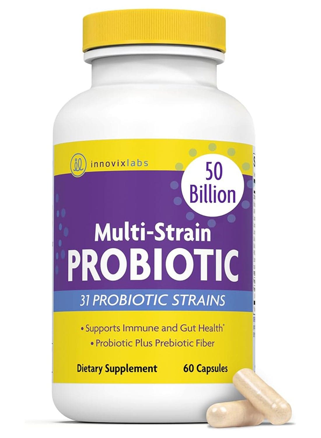 Multi-Strain Probiotic Supplement - 60 Capsules