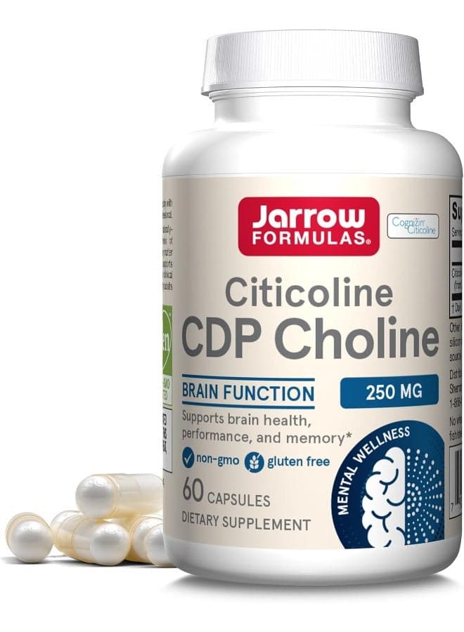 Citicoline Cdp Choline 250 Mg 60 Capsules