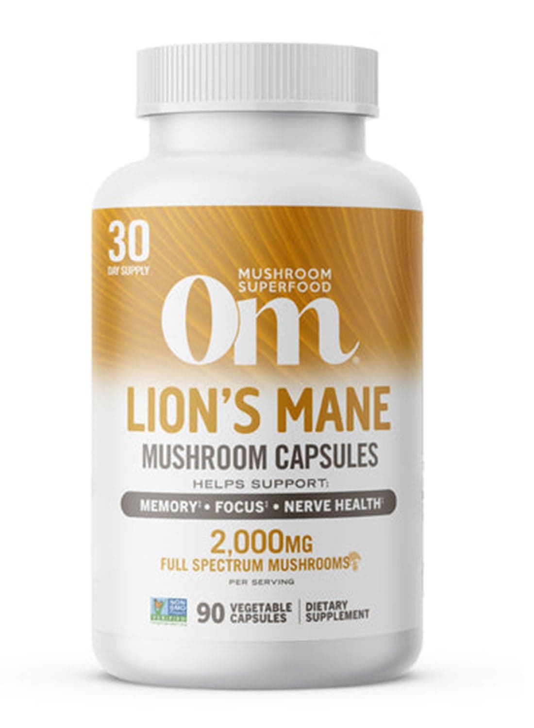 OM MUSHROOM LION'S MANE MUSHROOM SUPERFOOD 90VCAPS