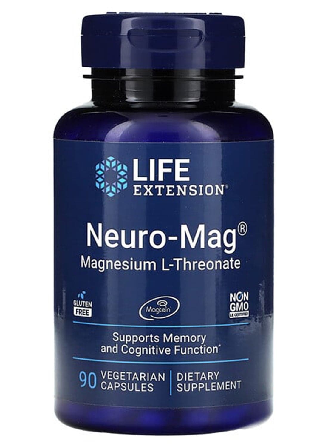 Neuro-Mag Magnesium L-Threonate Dietary Supplement - 90 Capsules