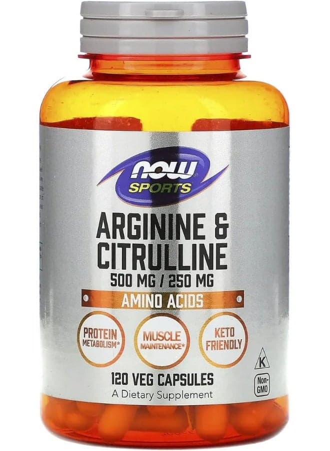 Arginine & Citrulline, 120 Veg Capsules