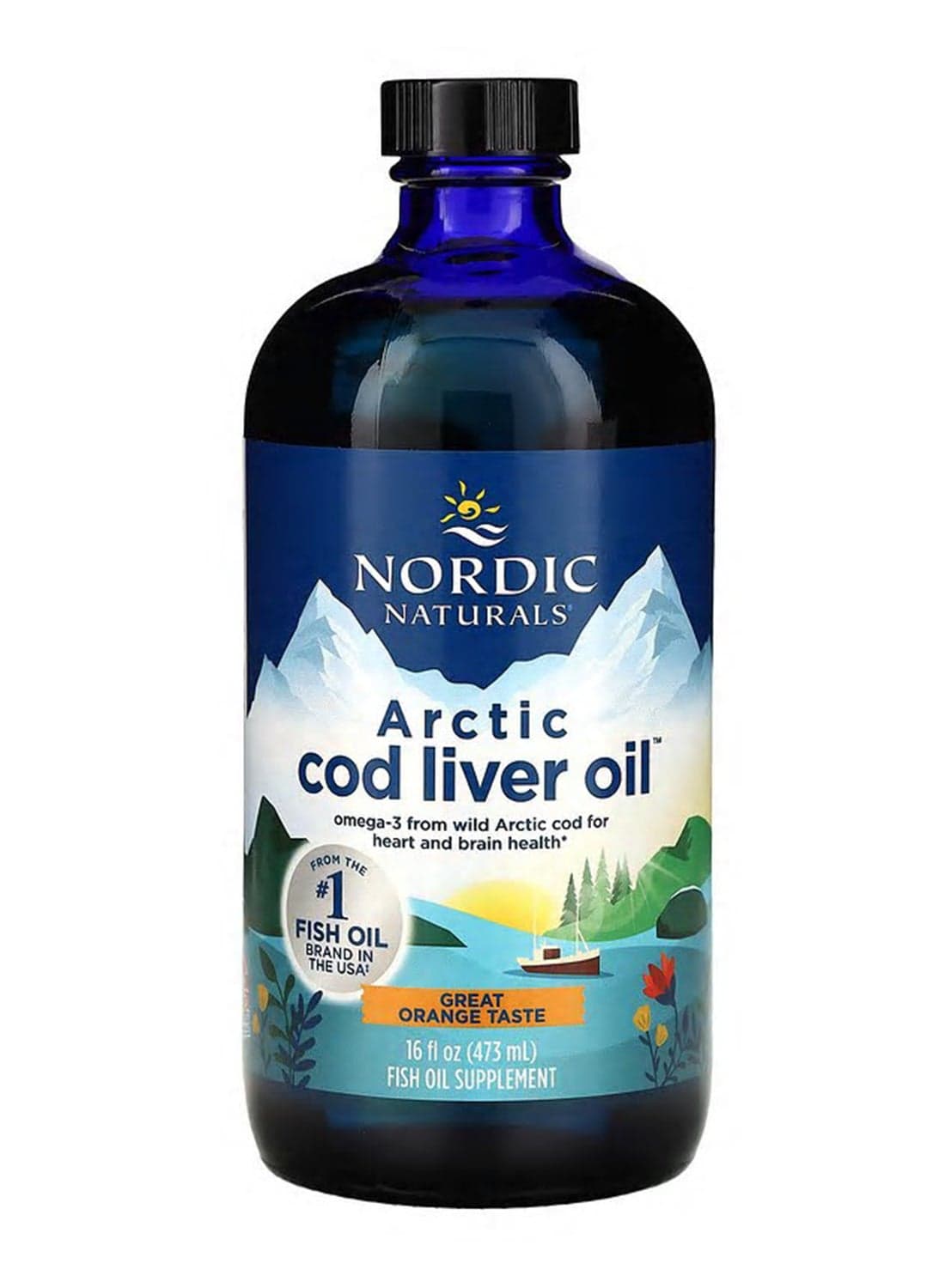 Arctic Cod Liver Oil, Orange, 16 fl oz