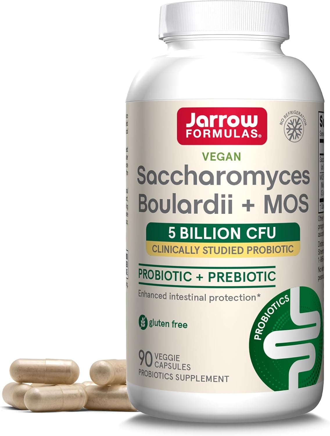 Pack Of 3 Saccharomyces Boulardii + MOS Probiotic Supplement - 90 Capsules