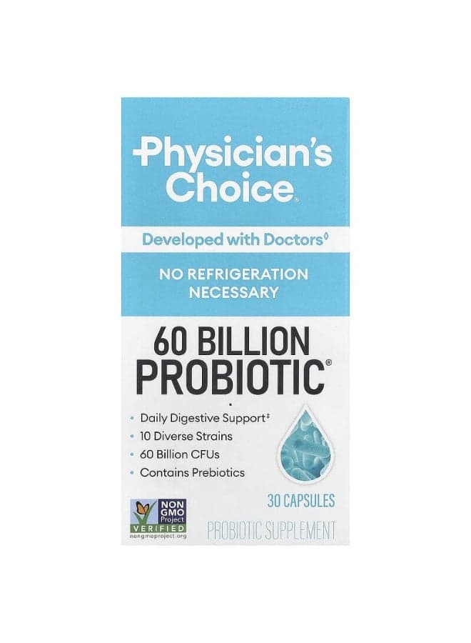 60 Billion Probiotic Supplement - 30 Capsules