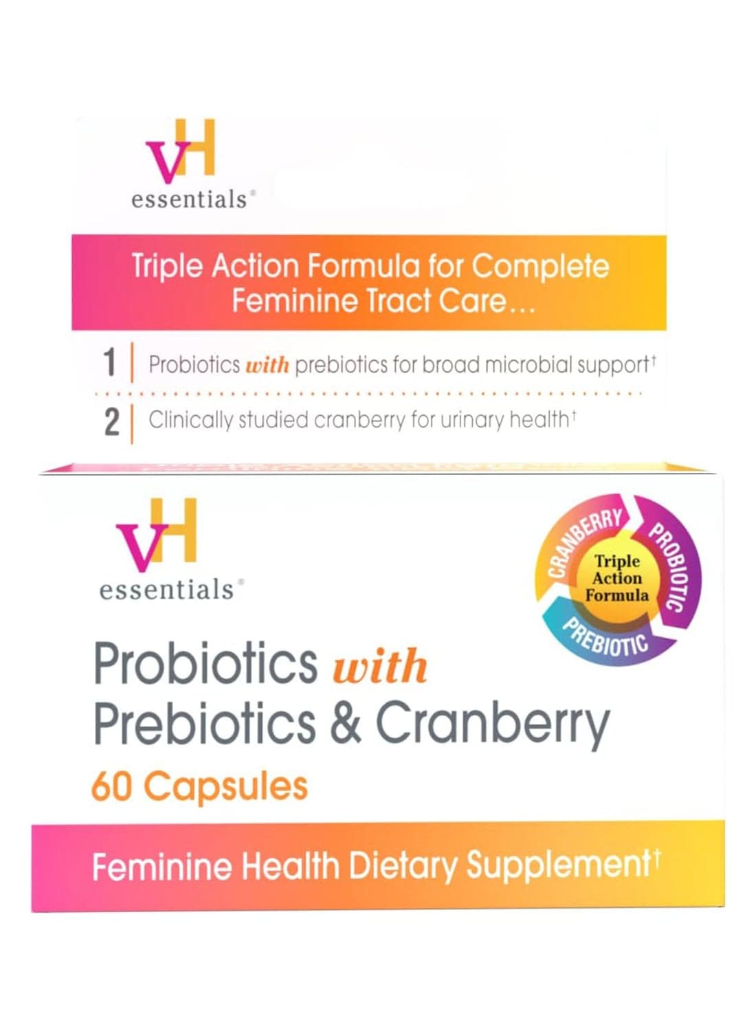 Probiotics with Prebiotics and Cranberry 60 Capsules