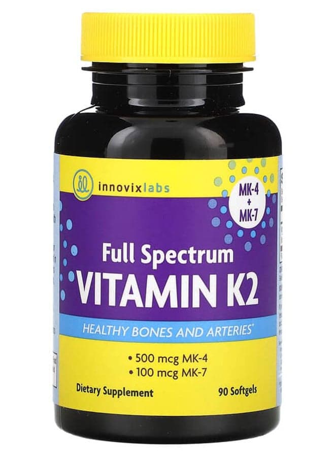 Full Spectrum Vitamin K2 Dietary Supplement - 90 Capsules