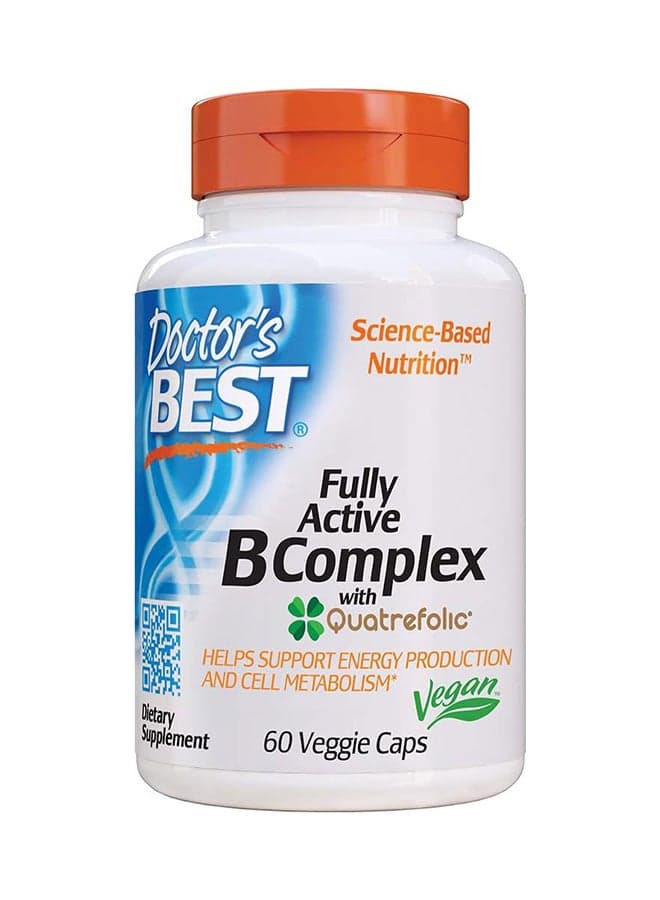 Fully Active B Complex Dietary Supplement -  30 Capsules