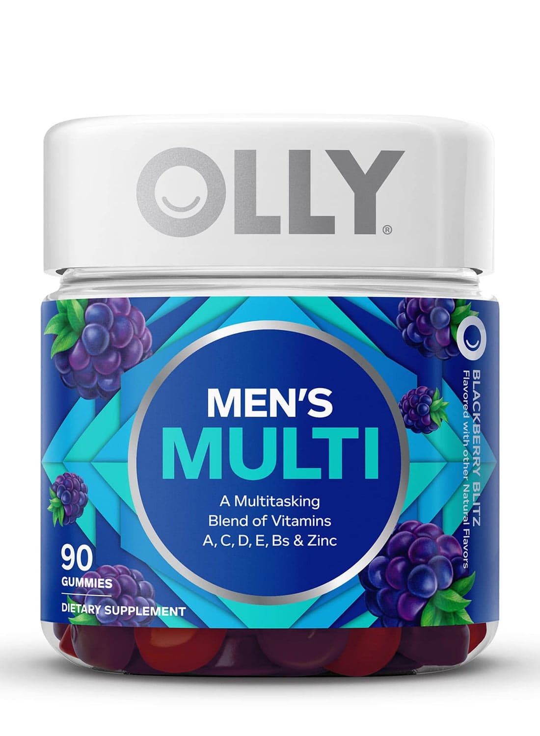 OLLY Men's Multi, Blackberry Blitz, 90 Gummies