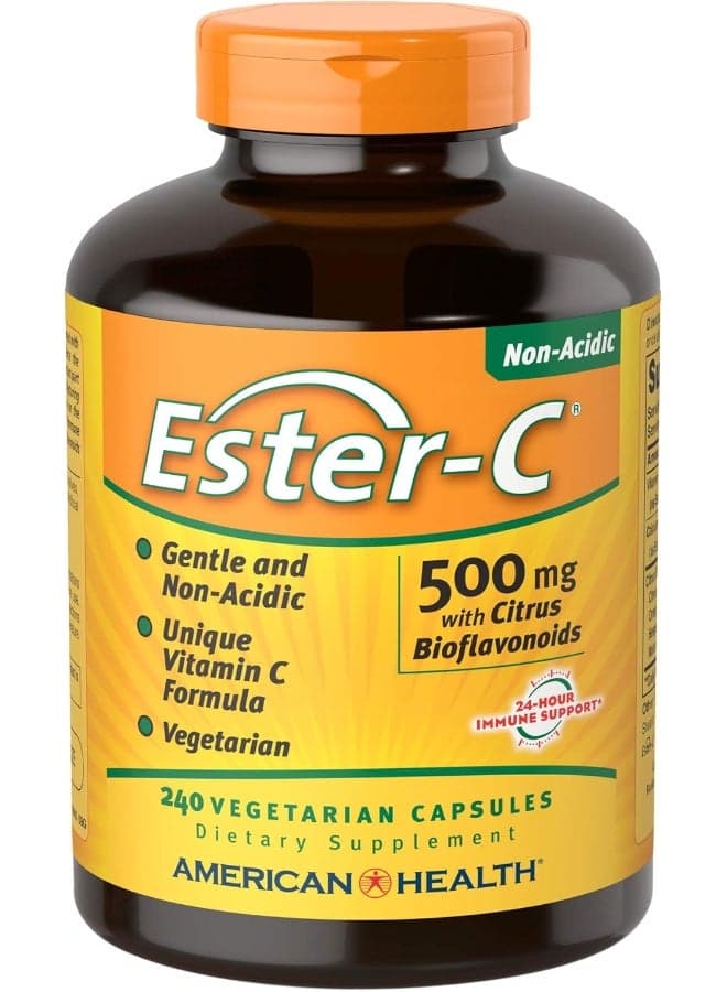 Ester-C, with Citrus Bioflavonoids, 500mg - 240 Vegetarian Capsules