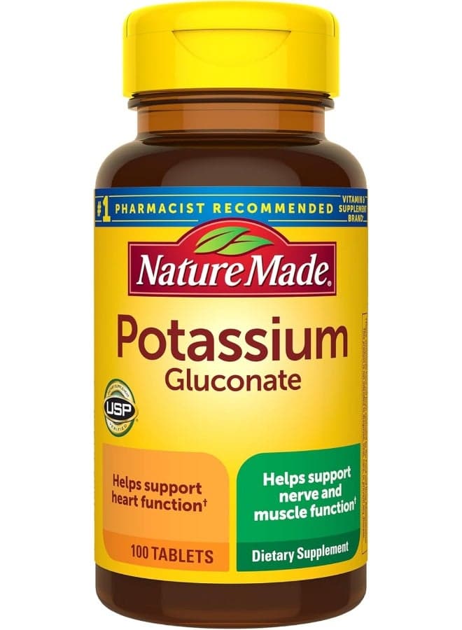 Potassium Gluconate - 100 Tablets Packaging May Vary 6-Piece