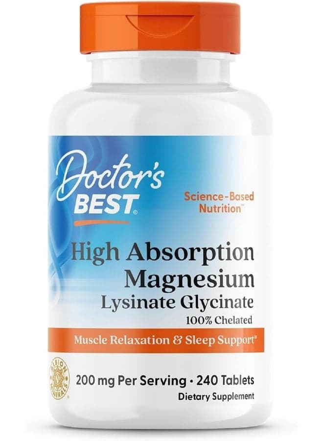 High Absorption Magnesium Dietary Supplement - 240 Tablets