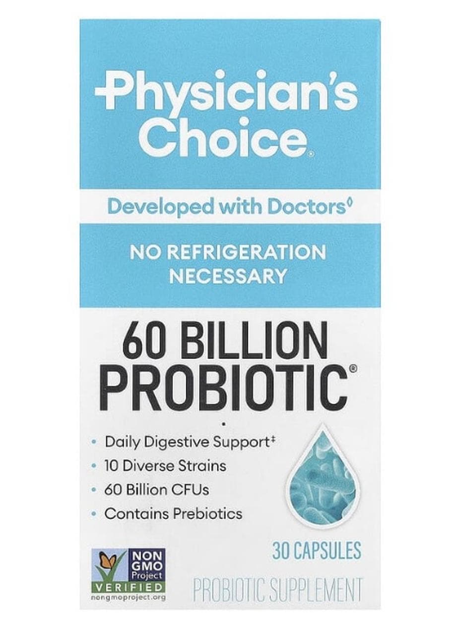 60 Billion Probiotic, 30 Veggie Capsules Packaging May Vary