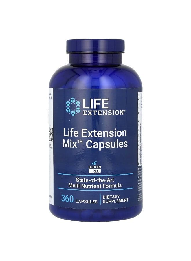 Life Extension Mix Capsules, 360 Capsules Packaging May Vary