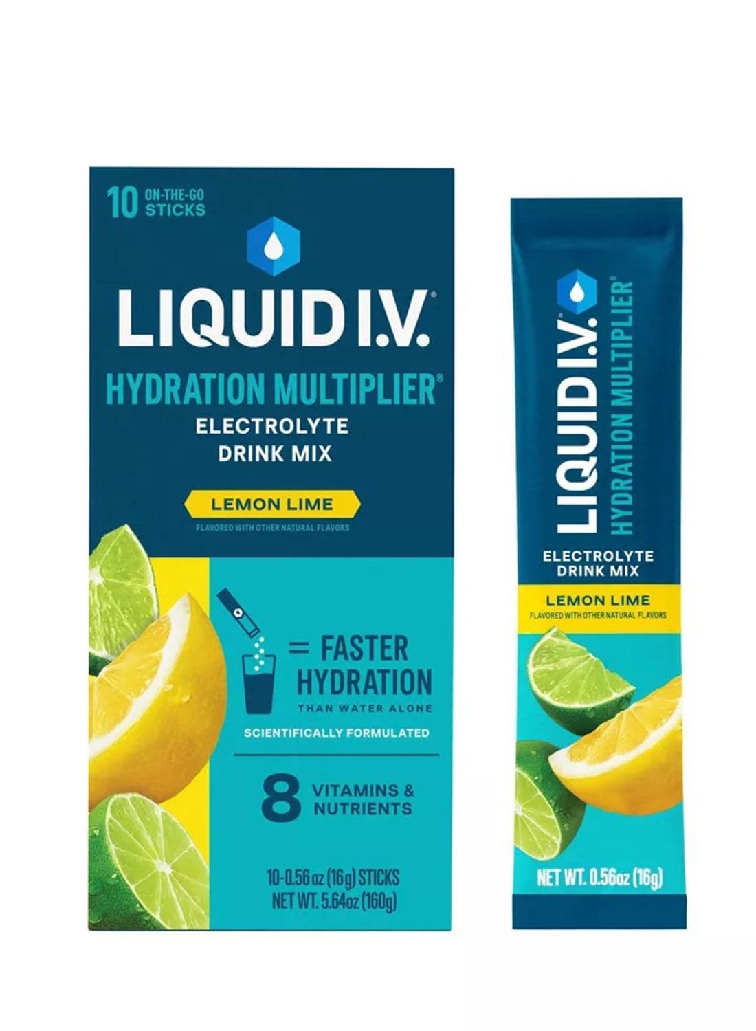 Hydration Multiplier Electrolyte Drink Mix - Lemon Lime, 8 Sticks