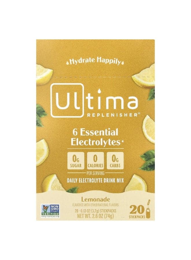 Daily Electrolyte Drink Mix Lemonade 20 Stickpacks 0.13 Oz 3.7 G Each