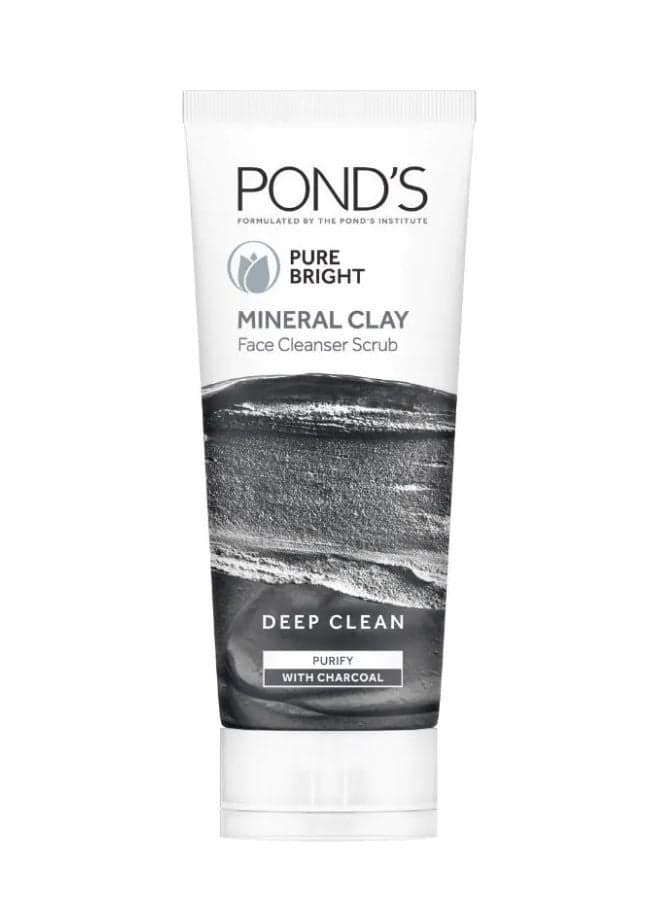 Pure Bright Mineral Clay Face Cleanser Scrub 90grams
