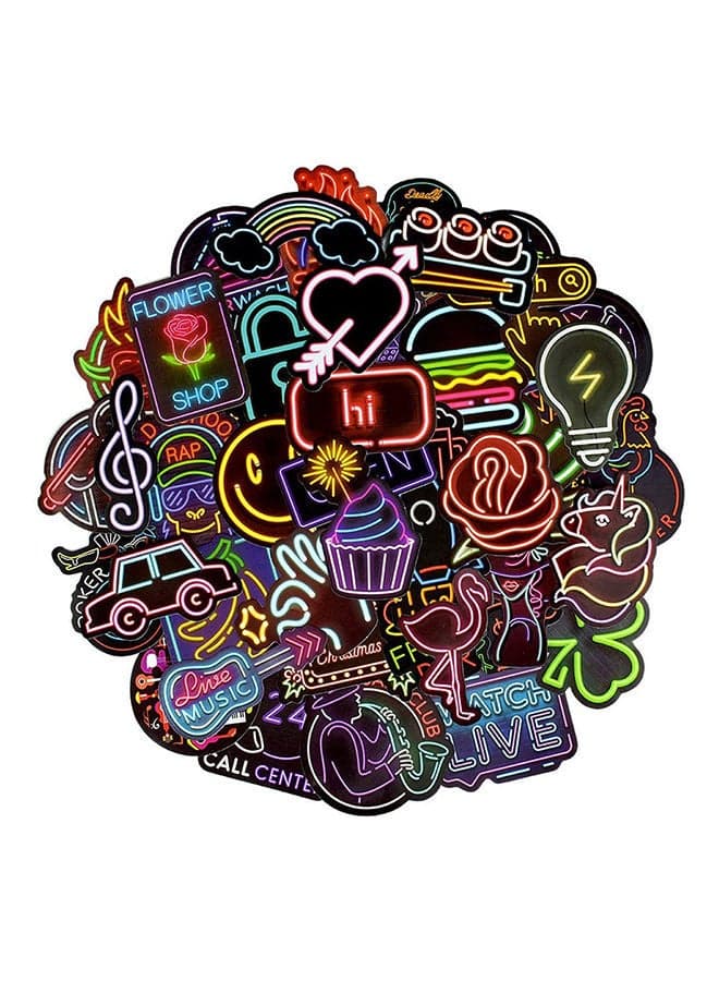 50-Piece Waterproof Self Adhesive Cool Vinyl Decal Graffiti Sticker Set
