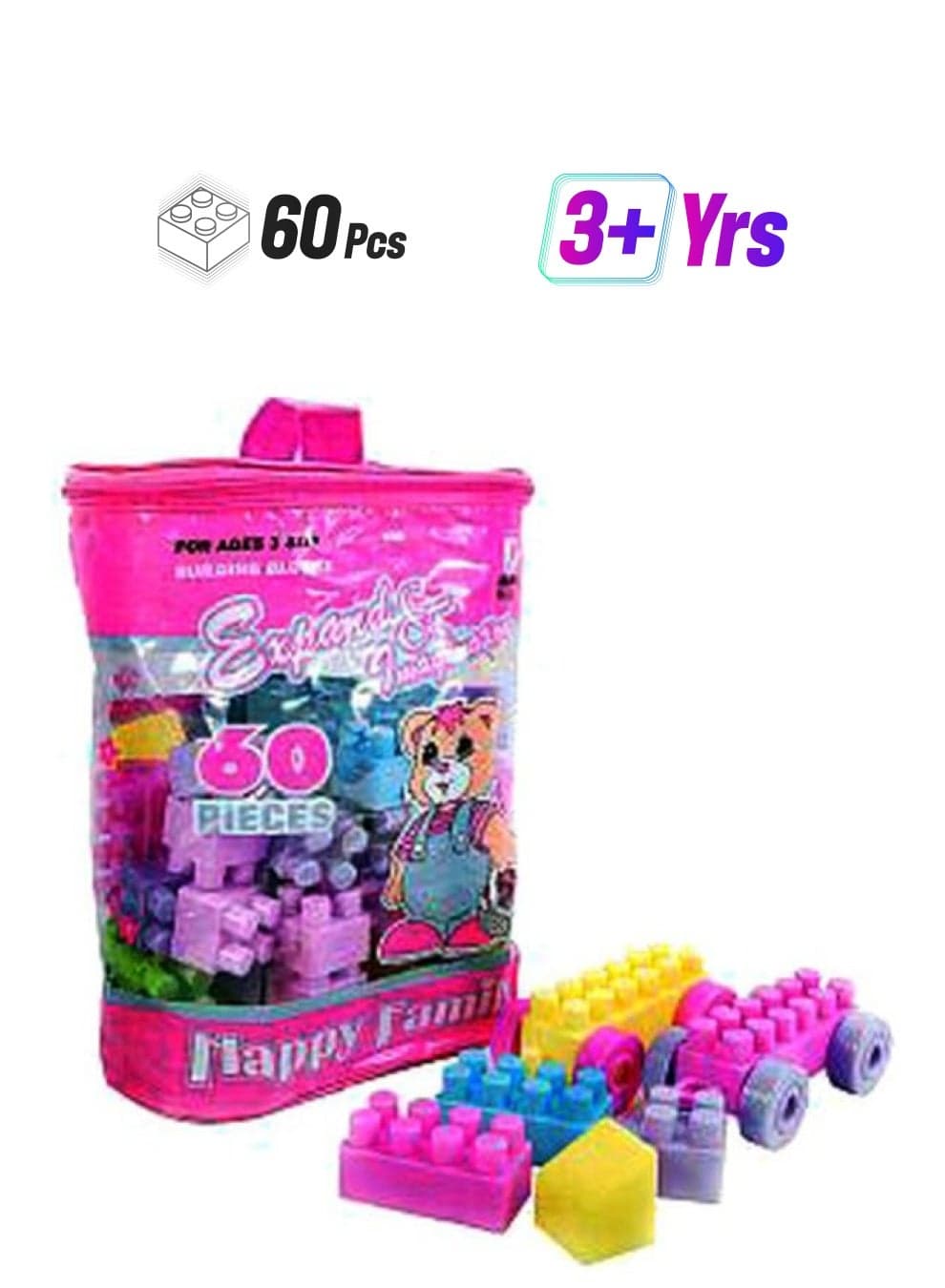 B07FRNS1YH 60-Piece Expand And Imagination Building Block Set 60 3+ Years