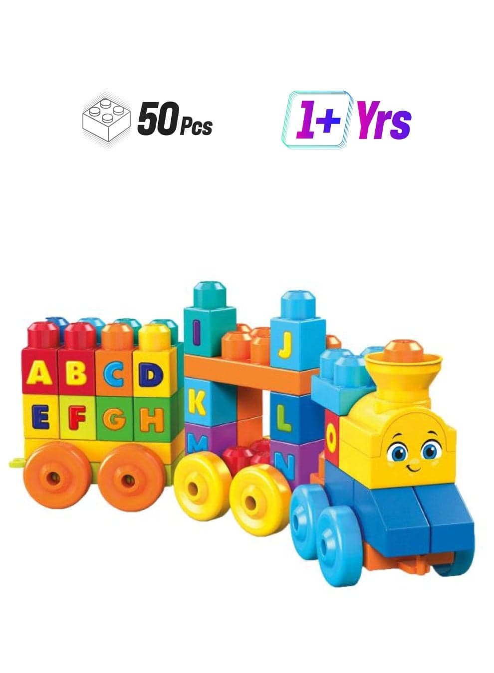 FWK22 50-Piece ABC Musical Train Toy FWK22 50 1+ Years
