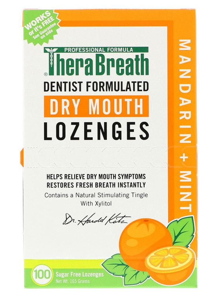 Pack Of 100 Mandarin Mint Dry Mouth Lozenges 165grams