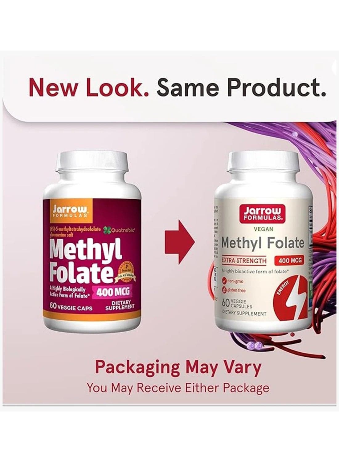 Methyl Folate 400 mcg - 60 Vegetarian Capsules