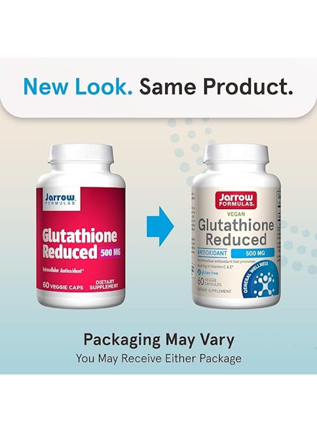 Glutathione Reduced Dietary Supplement 500 mg - 60 Capsules
