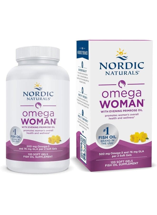 Omega Woman With Evening Primrose Oil 120 Soft Gels