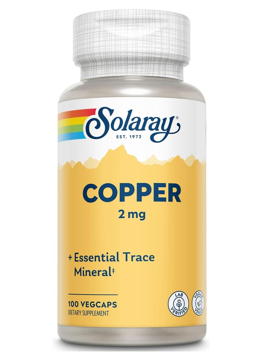 Copper 2 mg, 100 VegCaps Packaging May Vary
