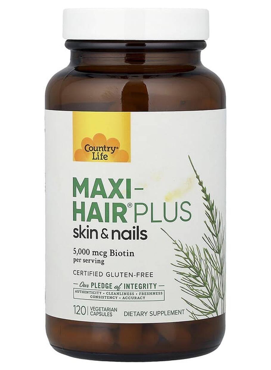 Country Life, Maxi-Hair® Plus Skin & Nails, 120 Vegetarian Capsules