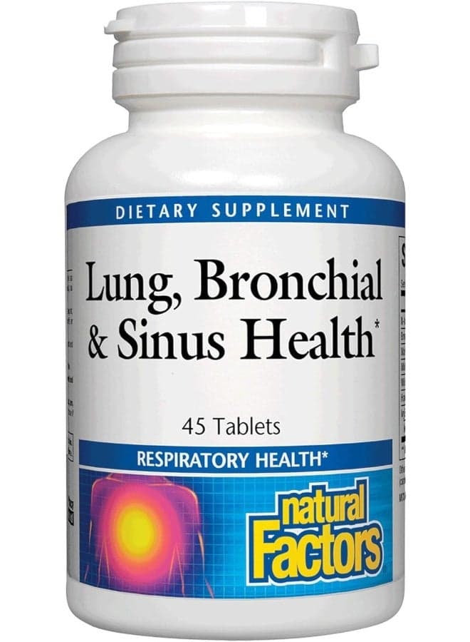 Lung, Bronchial and Sinus Health, 45 Tablets Packaging May Vary