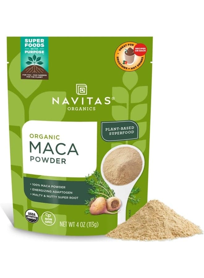 Organic Maca Powder, 4 oz Packaging May Vary