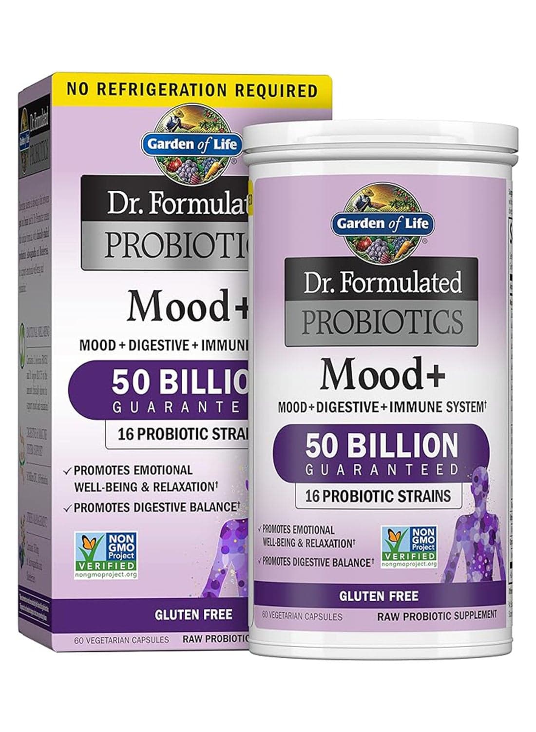 Dr. Formulated Probiotics Mood+ Dietary Supplement - 60 Vegetarian Capsules