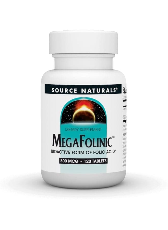 Mega Folinic 800 mcg Dietary Supplement - 120 Tablets