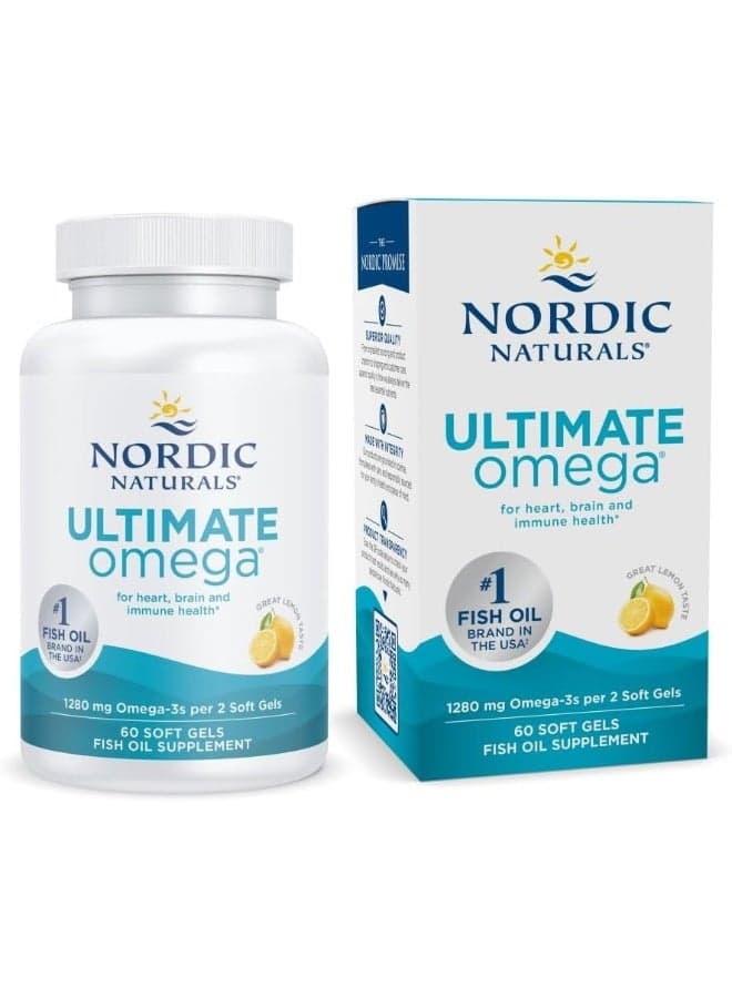 Ultimate Omega Lemon 60 Soft Gels