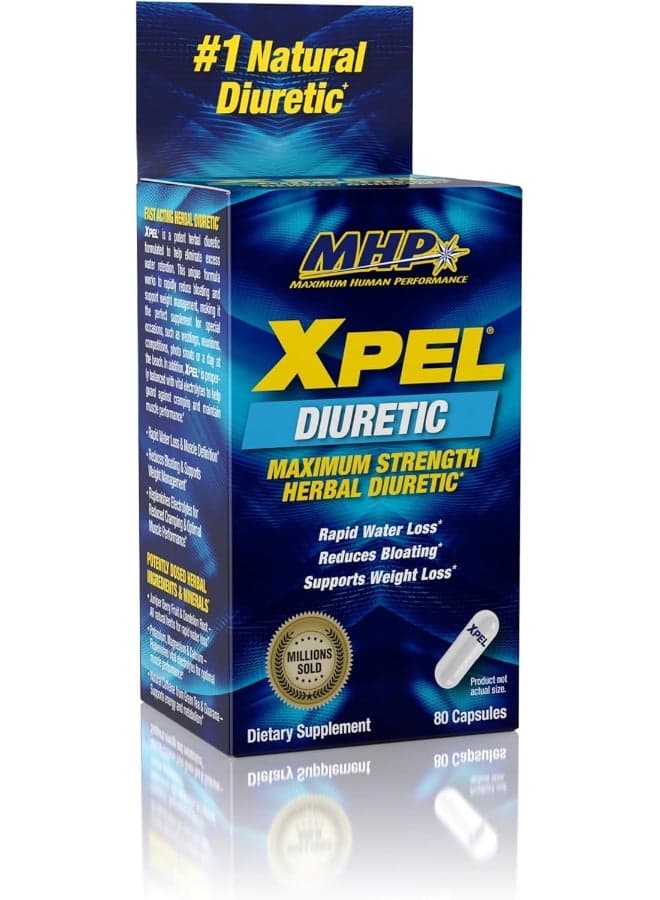Expel Maximum Strength Herbal Diuretic Dietary Supplement - 80 Capsules