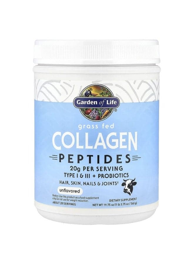 Grass Fed Collagen Peptides Dietary Supplement
