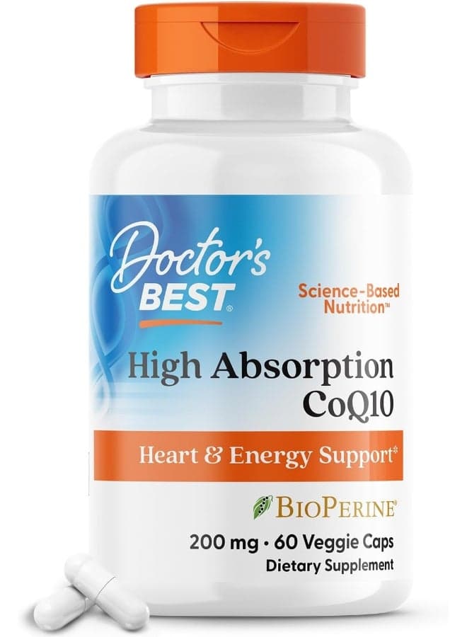 High Absorption Coq10 With Bioperine 200Mg 60 Veggie Caps Packaging May Vary